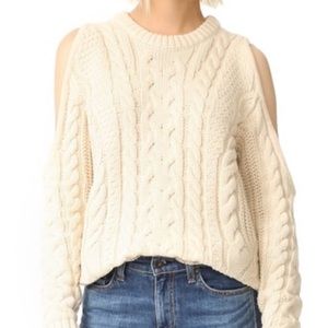 ENDLESS ROSE CHUNKY COLD SHOULDER SWEATER